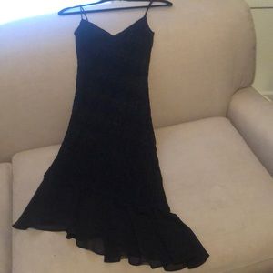 White House Black Market salsa inspired midi dress